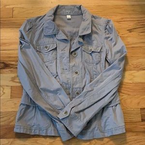 Loft Khaki Utility Jacket Size 8